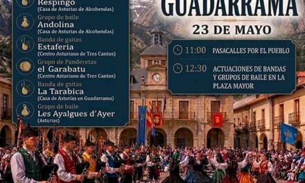 Seis formaciones de gaitas y baile asturiano desfilarán por las calles de Guadarrama