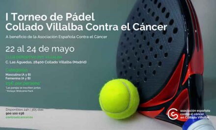 Palas solidarias en el I Torneo de Pádel Collado Villalba Contra el Cáncer