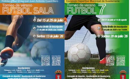 Guadarrama abre la inscripción para los torneos de verano de Fútbol Sala y Fútbol 7