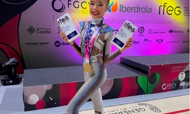 La joven guadarrameña Leyre Lai Pozas logra la medalla de oro en la Copa de España de Gimnasia Rítmica Alevín
