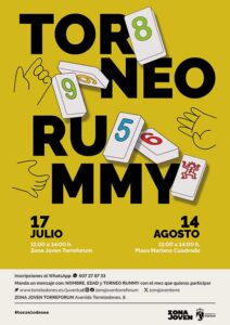 Inscripciones abiertas para los torneos de Rummy de las fiestas de Torrelodones