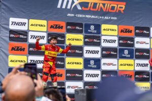 El torrelodonense Adán Quesada, subcampeón del mundo de motocross MX65 con solo 12 años en el Mundial Junior de Jinín