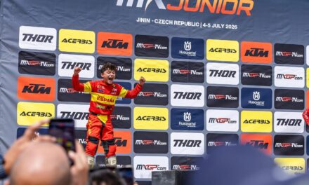 El torrelodonense Adán Quesada se convierte con 12 años en subcampeón del mundo de motocross MX65