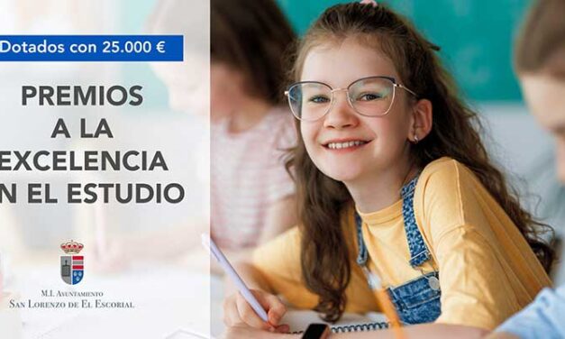 San Lorenzo de El Escorial convoca la VII edición de los Premios a la Excelencia en el Estudio con 25.000 euros