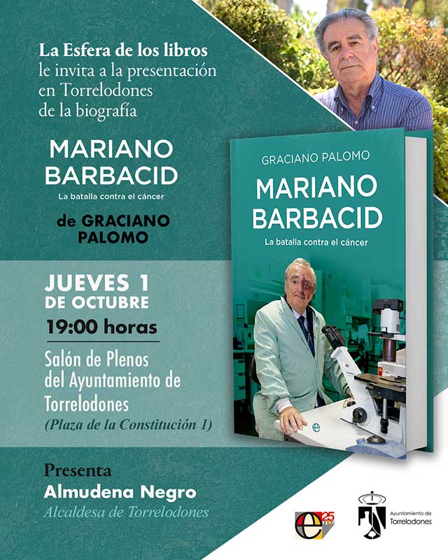 Torrelodones acoge la presentación del libro de Mariano Barbacid