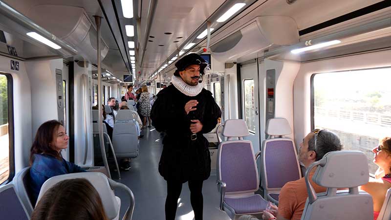 El Tren de Cervantes comienza este sábado su edición de otoño con nuevas visitas teatralizadas a Alcalá de Henares