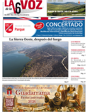 Portada periódico La Voz de la A6. Mes de septiembre de 2026