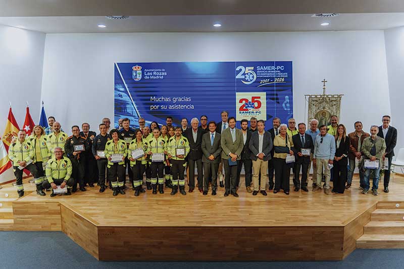 Las Rozas celebra los 25 años del SAMER-PC, su servicio municipal de emergencias