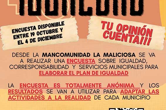 La Mancomunidad La Maliciosa abre una encuesta para elaborar su nuevo Plan de Igualdad