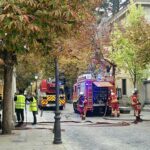 El Real Coliseo Carlos III de San Lorenzo acoge un simulacro de incendio para ensayar el rescate de su patrimonio