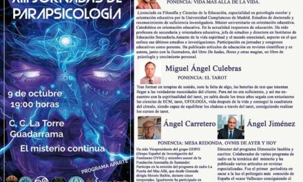 Guadarrama celebra mañana las XIII Jornadas de Parapsicología con charlas sobre tarot, ovnis y la vida después de la muerte
